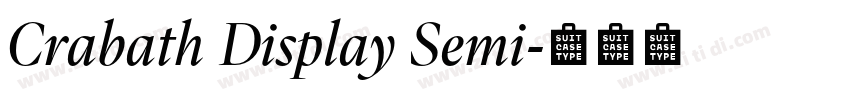Crabath Display Semi字体转换